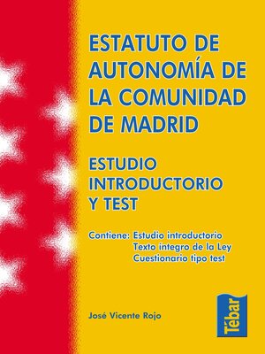 cover image of Estatuto de Autonomía de la Comunidad de Madrid